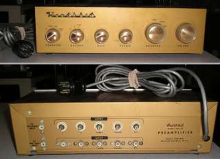 Vintage Heathkit WA P2 Tube Pre Amp Amplifier  