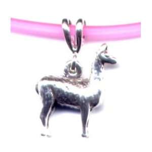  16 Pink Llama Necklace Sterling Silver Jewelry Kitchen 