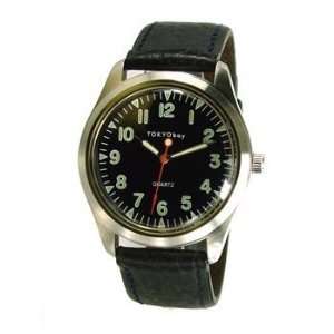  TOKYO BAY Men Watch STRUCTURE Nice gift BLACK leather 