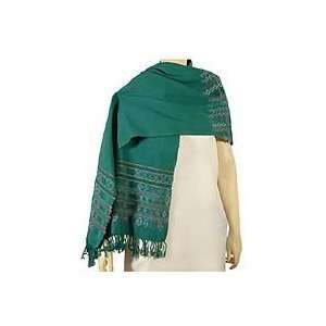  Cotton shawl, Jade Forest
