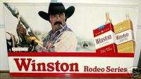 1981 Winston Pro Rodeo Cowboy Assoc Rare old 3x5ft sign  