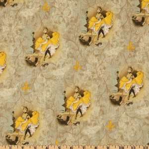  44 Wide De Paris Can Can Girls Gold Fabric By The Yard 