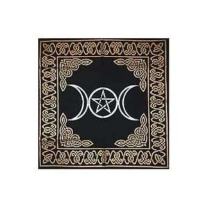 Triple Moon Pentagram Altar/Tarot Cloth 24