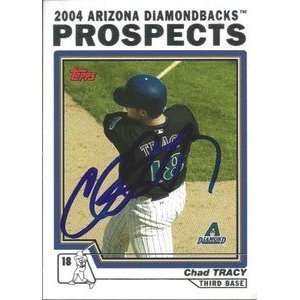  Chad Tracy Signed Arizona Diamondbacks 2004 Topps Card 
