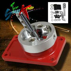   MUSTANG T5 T45 DNA RACING POLISHED STAINLESS SHORT THROW SHIFTER RED
