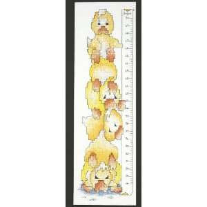  Ducky Growth Chart Counted Cross Stitch Kit Arts, Crafts 
