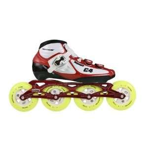  Powerslide C4 Triple X Red 2008   Size 7 Sports 