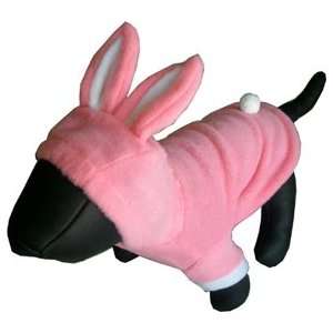  Soft Cozy Fleece Bunny Dog Costume   Pink Large Pet 