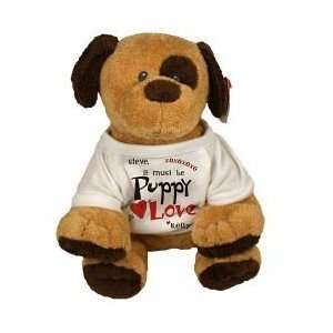    Personalized Valentines Day Ty Puppy Dog Barkers Toys & Games