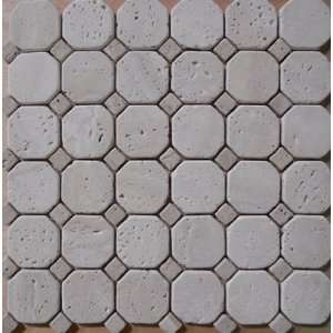   Stone Mosaic Tile Backsplash Travertine Tile CHA 024