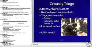 COMBAT MEDIC Medevac CASUALTY TRIAGE Presentation CD  