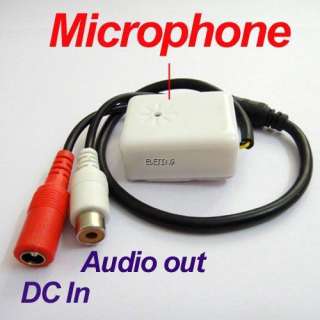 Mini MIC CCTV Microphone Audio Pick up Device for Camera Adapter 