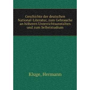   heren Unterrichtsanstalten und zum Selbststudium Hermann Kluge Books