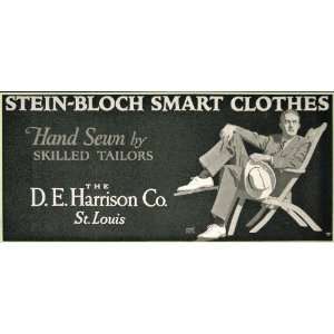  1925 Billboard Ad Stein Bloch Mens Clothes Harrison 