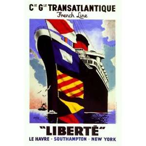  TRANSATLANTIQUE LIBERTE LE HAVRE SOUTHHAMPTON NEW YORK 