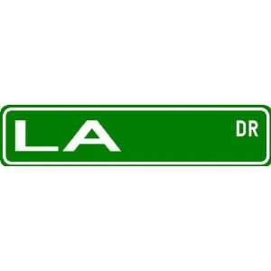  LA Street Sign ~ Personalized Family Lastname Sign 
