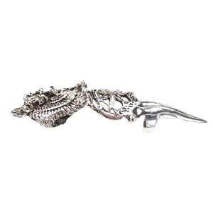  Bird Eagle Falcon Pewter Armor Ring Spike Jewelry