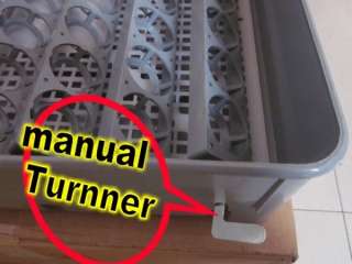 semiautomatic manual egg turner thermometer led display temperature 