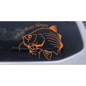White Bass Slayer Hunting And Fishing Car Window Wall Laptop Decal 