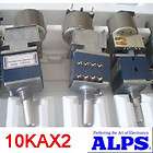 Japan ALPS Motorized RK27 8P Volume Potentiometer Dual 10K Flat