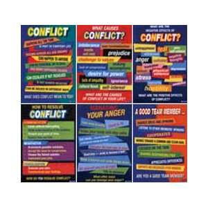  Conflict Resolution Posters, Set of 6