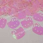 500 Purple Hello Kitty Cat Sequins Wedding Baby Shower items in 