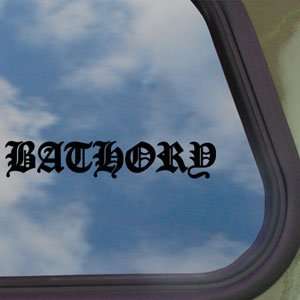  Bathory Black Decal Truck Bumper Window Vinyl Sticker 