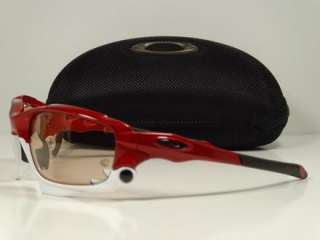 OAKLEY Jawbone Premium Red & White w/Transitions Vented  