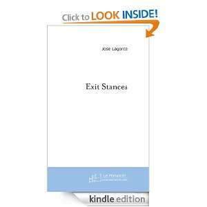 Exit Stances (French Edition) José Lagorce  Kindle Store