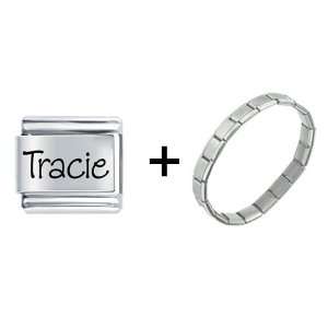  Name Tracie Italian Charm Bracelet Pugster Jewelry