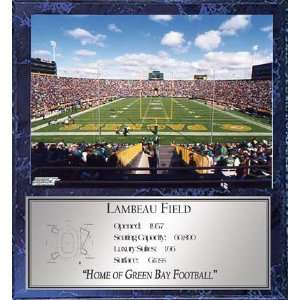 NFL Packers Lambeau Field Stadium Plaque Sports 