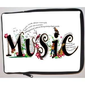 Magical Musical Words Design Laptop Sleeve   Note Book 