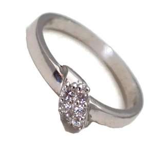  Stafford Sterling Silver Cubic Zirconium Dress Ring size R 