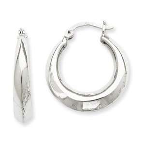  Sterling Silver Classic Hoop Earrings QE264 Jewelry
