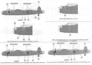 Sky Models Decals 1/72 AVRO LANCASTER British Bomber  