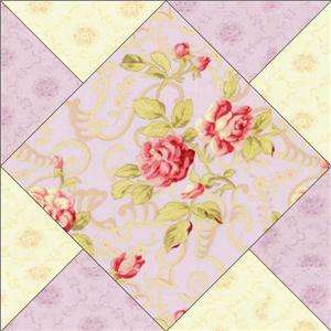 Robyn Pandolph Scarborough Fair Purple Floral Rose Quilt Kit Pre cut 