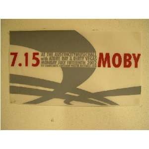  MOBY Silk Screen Poster 