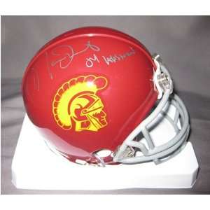 Autographed Matt Leinart Mini Helmet   Usc  Sports 