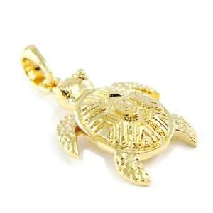  Pendant plated gold Tortue. Jewelry