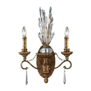  Senecal 2 Light Sconce In Spanish Bronze