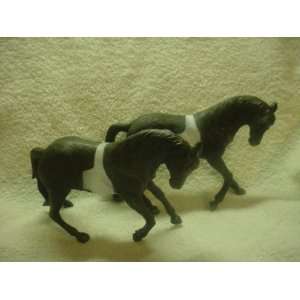  Horse Figures Matching Pair (Stands 4 Inches High 7 Inches 