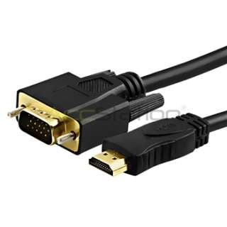 6ft 1.8M Gold HDTV HDMI to VGA HD15 Adapter Cable  