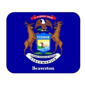  US State Flag   Beaverton, Michigan (MI) Mouse Pad 