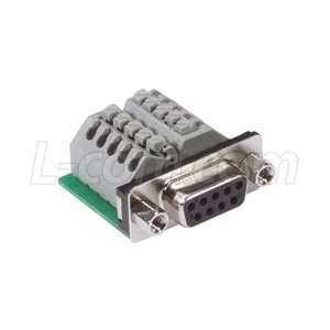  DB9 Female Connector for Field Termination with Screwless 
