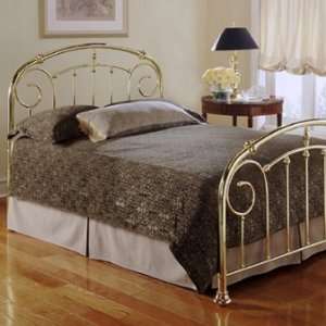  Lillian Lustre Brass Gold Finish Twin Size Metal Bed