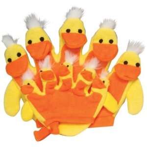  Duck Funny Fingers Parent and Child Bath Mitts Toys 