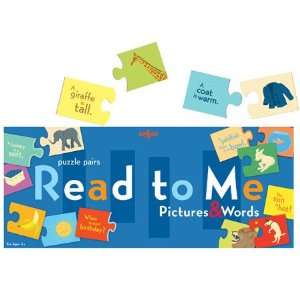  Eeboo Read to Me Puzzle Pairs 
