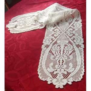  Heritage Lace Angels Table Runner White 9 x 50
