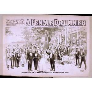   Blaneys extravaganza success, A female drummer 1898