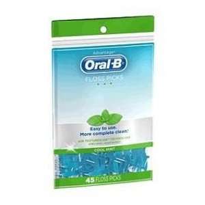  Oral B Advantage Floss Picks Cool Mint 45 Health 